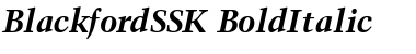 BlackfordSSK Font