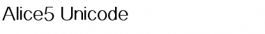 Alice5 Unicode Regular Font