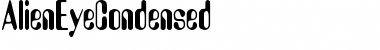 AlienEyeCondensed Regular AlienEyeCondensed Regular