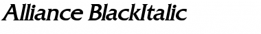 Alliance BlackItalic