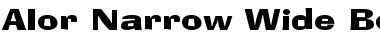 Alor Narrow Wide Bold Font