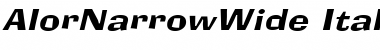 AlorNarrowWide Font