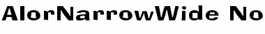 AlorNarrowWide Font