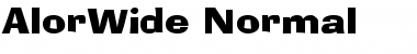 AlorWide Normal Font