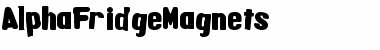 AlphaFridgeMagnets Font