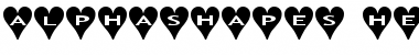 AlphaShapes hearts Normal Font