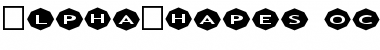 AlphaShapes octagons 3 Normal Font