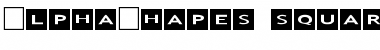 AlphaShapes squares Font