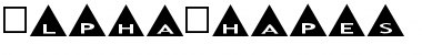 AlphaShapes triangles Font
