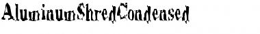 AluminumShredCondensed Regular Font