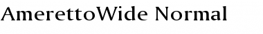 AmerettoWide Normal Font
