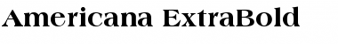 Americana-ExtraBold Extra Bold Font