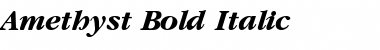 Amethyst Bold Italic Font