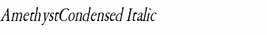 AmethystCondensed Italic Font