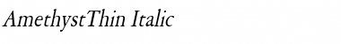 AmethystThin Italic