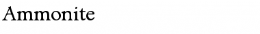 Ammonite Regular Font Ammonite Regular Font