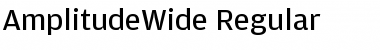 AmplitudeWide-Regular Regular Font