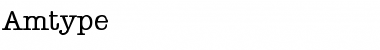Amtype Regular Font Amtype Regular Font