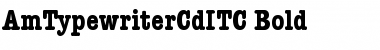 AmTypewriterCdITC Bold Font