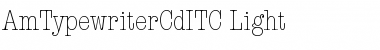 AmTypewriterCdITC Regular AmTypewriterCdITC Regular