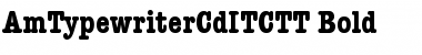AmTypewriterCdITCTT Bold Font