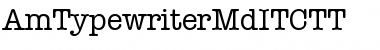 AmTypewriterMdITCTT Regular Font