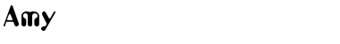 Amy Regular Font Amy Regular Font