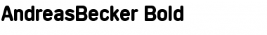 AndreasBecker Font
