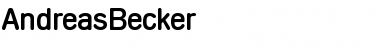 AndreasBecker Regular Font