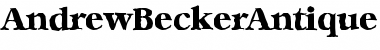 AndrewBeckerAntique-ExtraBold Font
