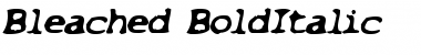 Bleached BoldItalic Font