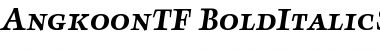AngkoonTF-BoldItalicSC Regular Font