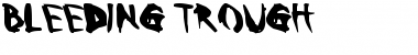 Bleeding Trough Regular Font