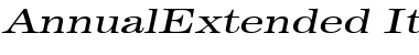 AnnualExtended Italic Font