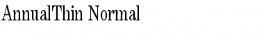 Download AnnualThin Font