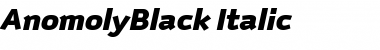 AnomolyBlack Italic