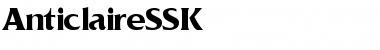Download AnticlaireSSK Font