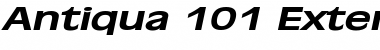 Antiqua 101 Extended BoldItalic Font
