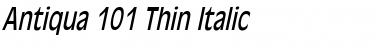 Antiqua 101 Thin Font