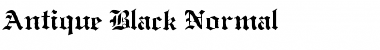 Download Antique Black Font