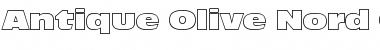 Antique Olive Nord Outline P Regular Font