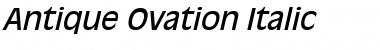 Antique Ovation kursiv Font
