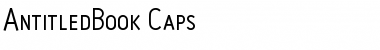 AntitledBook Caps Regular Font