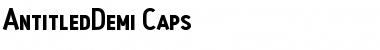 AntitledDemi Caps Regular Font