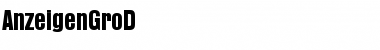 Download AnzeigenGroD Font Download AnzeigenGroD Font