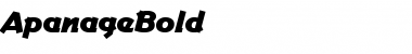 Download ApanageBold Font Download ApanageBold Font