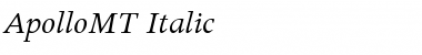 ApolloMT Font ApolloMT Font