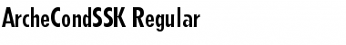 ArcheCondSSK Regular Font