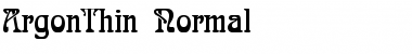 ArgonThin Normal Font