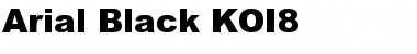 Arial Black KOI8 Regular Font